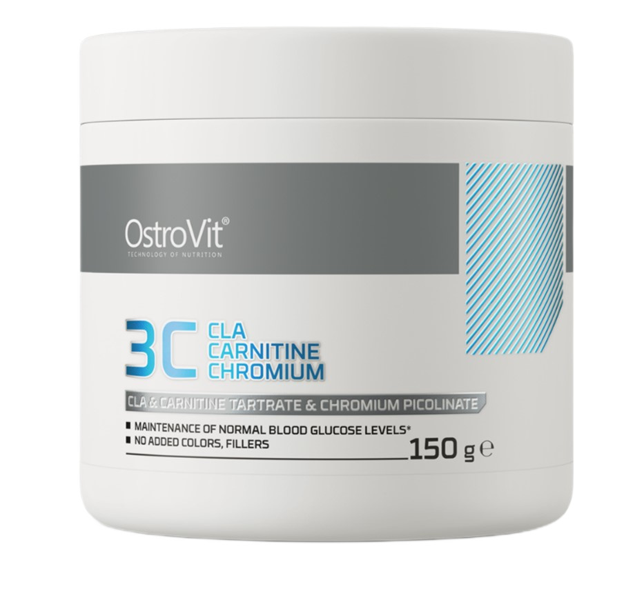 OstroVit 3C CLA Carnitine Chromium, Kiwi - 150 grams - Vitamins, Natural  Health Products and Sports Supplements